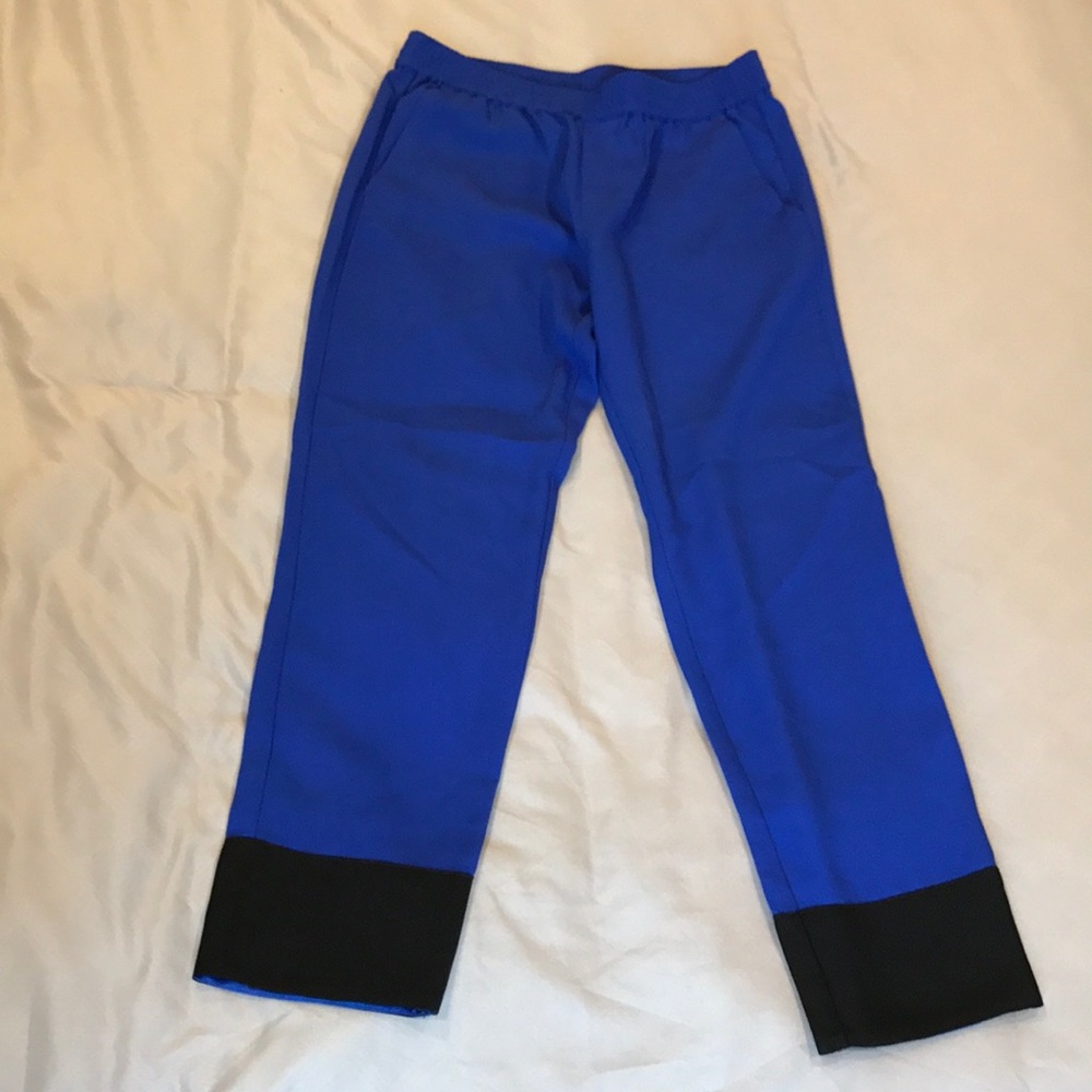 Banana Republic blue with black trim dress pants